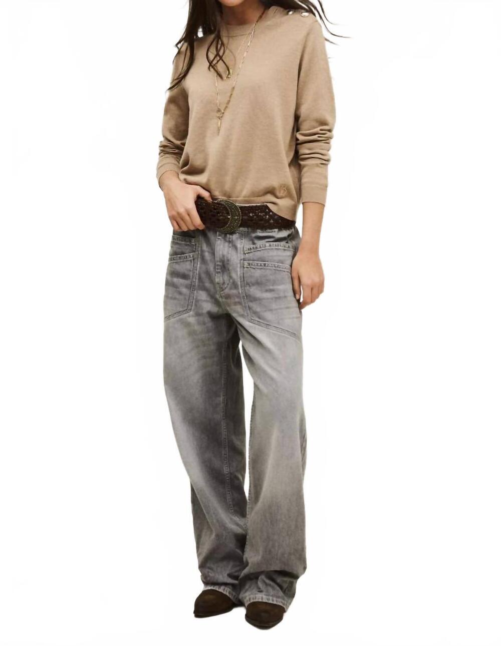 NEW BA&SH byleil wool jumper in beige